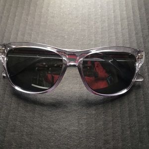 Gently worn Gucci clear frame sunglasses